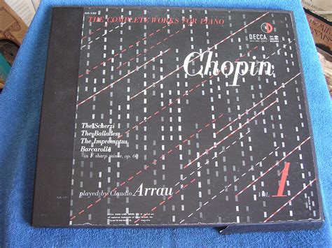 Claudio Arrau Chopin Complete Works For Piano Vol 1 Decca