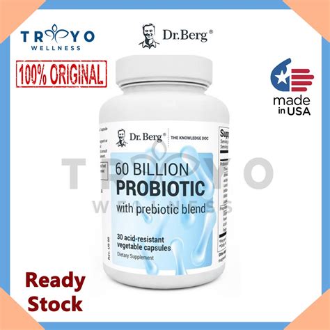 Jual Probiotic Dr Berg 60 Billion 30 Kapsul Probiotics Probiotik