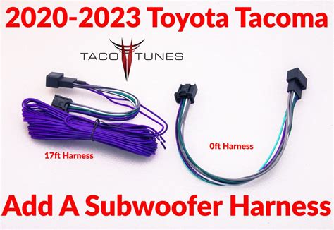 Toyota Tacoma Plug And Play Add A Subwoofer Harness Use With