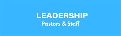 Calvary Assembly Of God Leadership