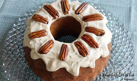 Bolo bundt de noz pecã e Bodas de Carvalho Nacozinhabrasil Nozes