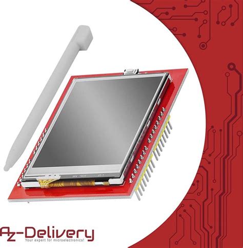 Azdelivery X Inch Tft Lcd Ili Xpt Spi Touch Screen Shield