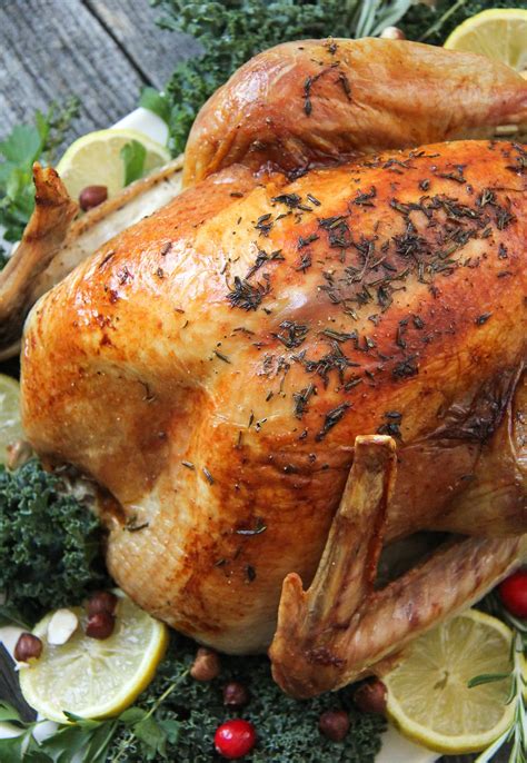 Lemon Rosemary Roasted Turkey With Savoury Hazelnut Stuffing A Pretty