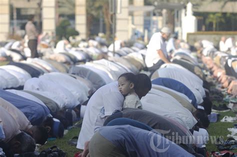 Salat Idul Adha Jemaah Muhammadiyah Foto Tribunnews