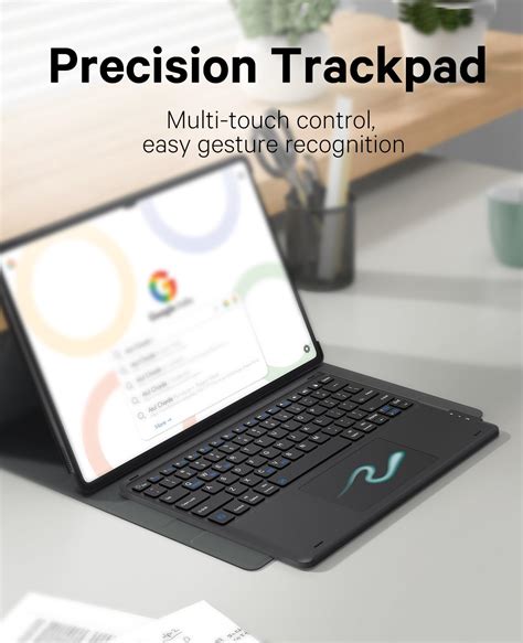 Greenlaw Galaxy Tab S9 Ultra Case With Keyboard Smart Touchpad Magnetic Detachable Pc Case