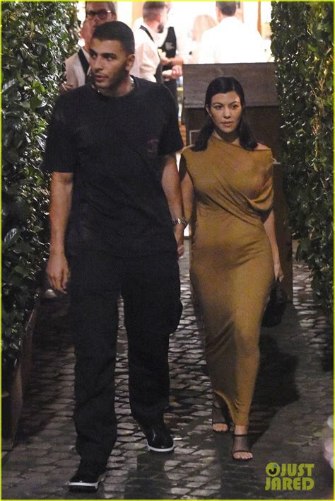 Kourtney Kardashian And Boyfriend Younes Bendjima Head Out For A Romantic Dinner In Rome Photo