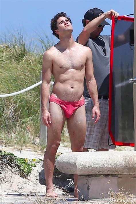 Darren Criss Filming American Crime Story in a Speedo | POPSUGAR Celebrity