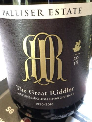 Palliser Estate The Great Riddler Chardonnay Vivino Australia