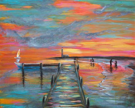 Acrylic Beach Sunset Paintings – Warehouse of Ideas