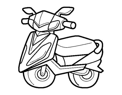 Dessins Gratuits Colorier Coloriage Scooter Imprimer