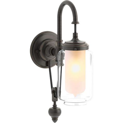 Kohler Artifacts Oil Rubbed Bronze Single Wall Indoor Sconce With