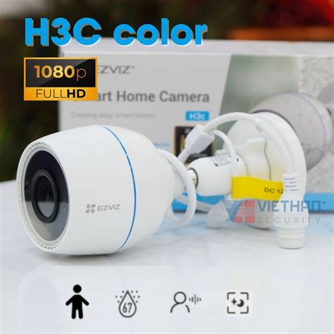 Camera Wifi Ngoài Trời Ezviz H3c Color 2mp 1080p Hồng Ngoại 30m Phát