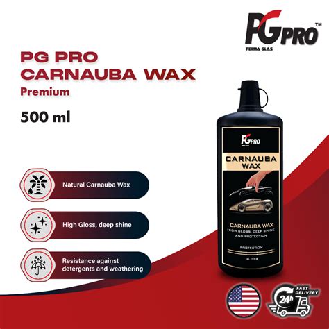 Perma Glass Pg Pro Carnauba Wax Ml Premium High Gloss Long