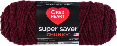 Red Heart Super Saver Chunky Yarn-Claret - Walmart.com - Walmart.com