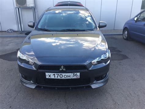 Полоса на лобовое стекло — Mitsubishi Lancer X, 2 л, 2008 года ...