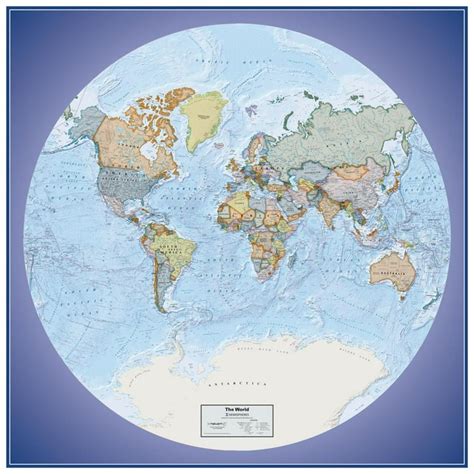 Hemispheres Contemporary World Wall Map Hemispheres | Images and Photos ...