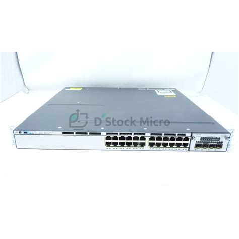 Cisco Catalyst 3750-X Series Switch, 1U rack-mount format, 24 x 10/100 ...