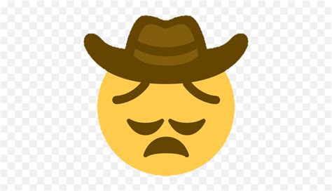 Pensivecowboy Cowboy Emoji Sticker Sad Cowboy Emoji Discord Pensive