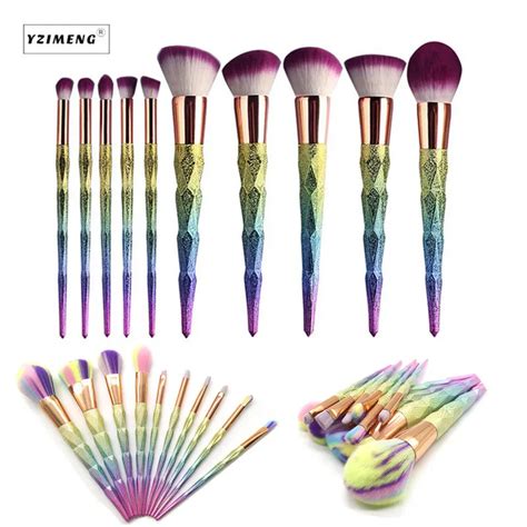 3D Colorido Unicórnio de Pincéis de Maquiagem Make up Brushes Set