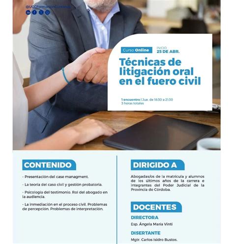 TÉCNICAS DE LITIGACIÓN ORAL EN EL FUERO CIVIL Escuela de Capacitación