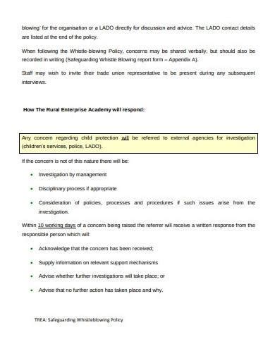 Free Charity Whistleblowing Policy Samples Templates In Pdf Ms Word