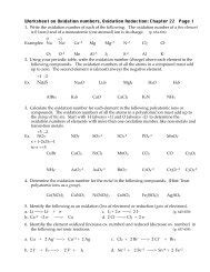 Solved Chapter Worksheet Redox Determine What Is Chegg