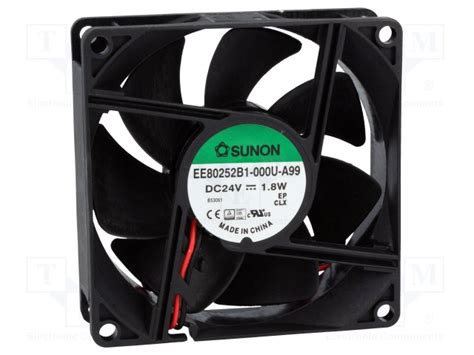 Ventilateur 80x80x25mm 24VDC 1W | prozic.com