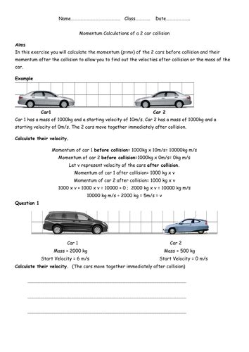 Gcse Aqa Physics P104 Momentum Teaching Resources