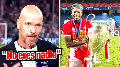 Erik Ten Hag Arremete Contra Alphonso Davies No Eres Un Buen Defensor