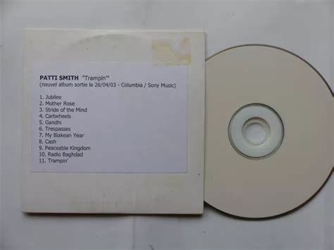 Cd R Sampler Promo Patti Smith Trampin 11 Titres Eur 900 Picclick Fr