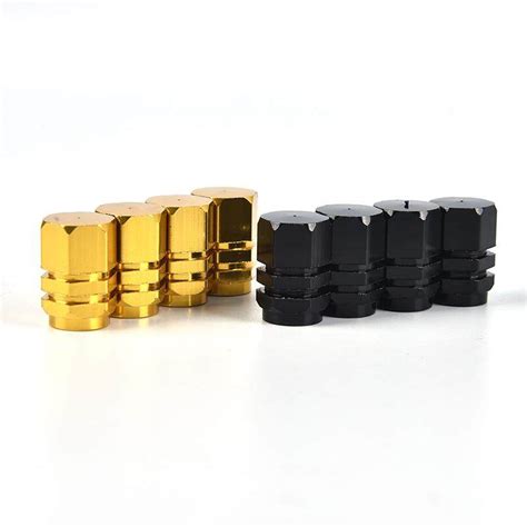 4pcs Bolt In Aluminum Valve Caps Car Wheel Tires Valves Tyre Stem Air