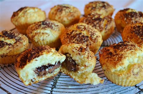 Que de Gourmandise Muffins à la noix de coco coeur coulant Nutella