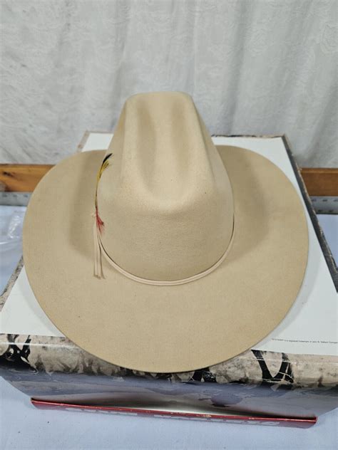 Mens Stetson Cowboy Hat 7 12 Breakout 5x Beaver Gem