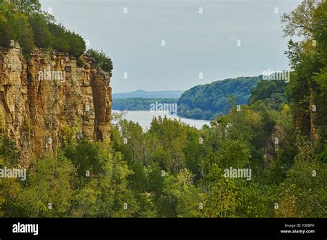 Horseshoe Bluff Nature Trail At The Mines Of Spain Stock Photo Alamy