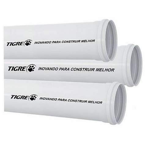 Tubo Tigre Esgoto 100mm Primario 3mts Cazanova Material De ConstruÇÃo