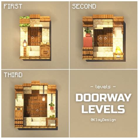 Klaydesign • Minecraft Builder On Instagram Doorway Levels Desert