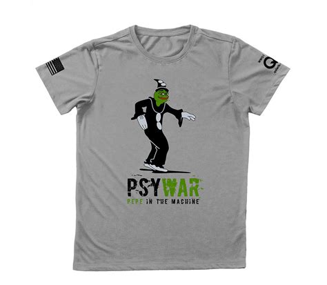 QAlerts - PSYWAR - Pepe in the Machine T-Shirt | P2P Printing