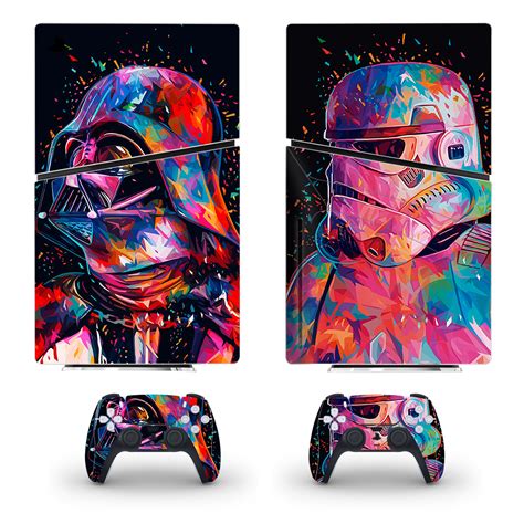 Colorful Star Wars Art PS5 Skin Sticker Decal - ConsoleSkins.co