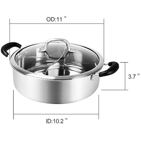 Stainless Steel Chinese Induction Shabu Hot Pot With Divider For Kitchen Cooker In Nepal At Npr