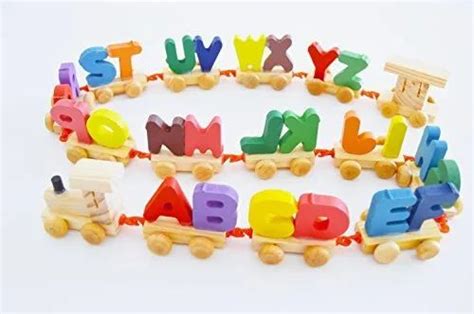 Educational Wooden Toys For Kids/ Child/toddler Letters Train Set 26 ...