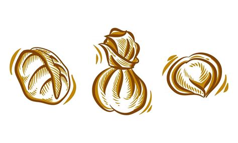 Set Of Dim Sum Hand Drawing Illustration Doodle For Branding Logo