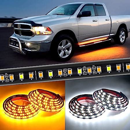 Amazon OPL5 2PCs Truck LED Running Board Lights Sequential Amber