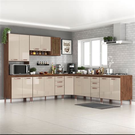 Cozinha Completa Fidelita Berlim Modulada 6 Peças 536 Cm 16 Portas 4