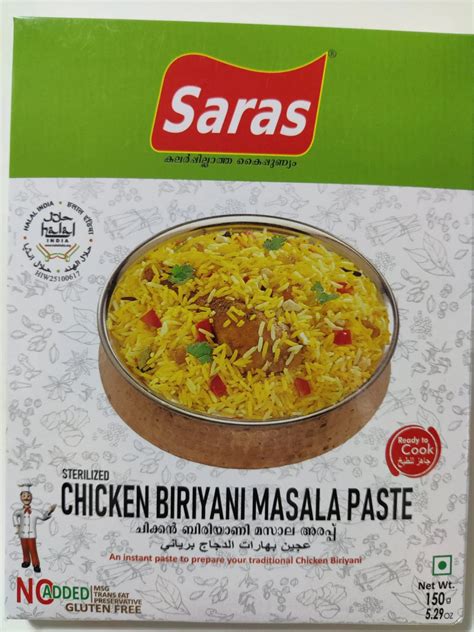 Saras Chicken Biryani Masala Paste 150g A1 Indian Grocery Online