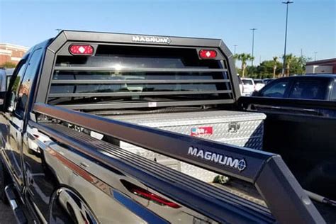 The Dream Team A Truck Bed Tool Box And A Magnum Headache Rack Magnum