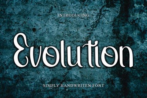 Evolution Font - Font Canyon
