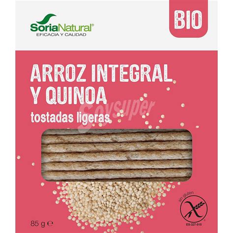 Soria Natural Tostadas ligeras de arroz integral y quinoa ecológicas y