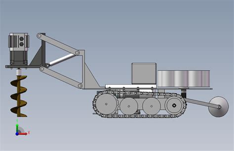 沙漠植树机器人三维sw模型1273882200solidworks 2017模型图纸下载 懒石网