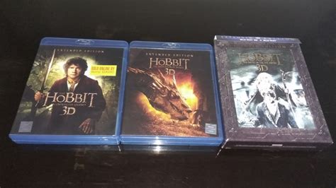 The Hobbit Extended Edition Trilogy 3 Movies 15 Disc Set Youtube