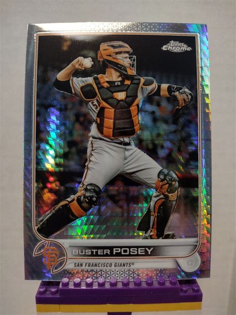 Buster Posey Topps Chrome Prizm Parallel Ebay